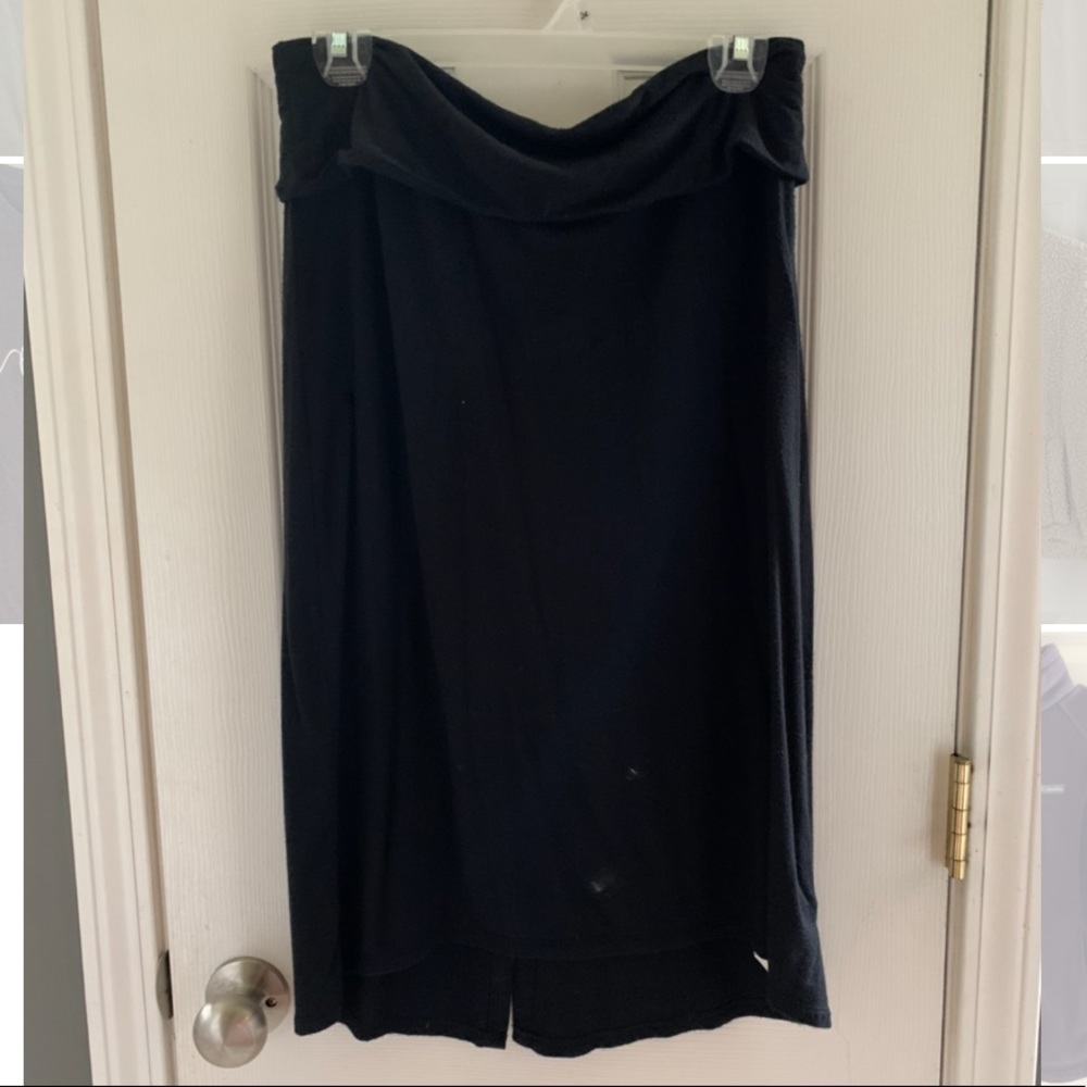 Black knee length skirt